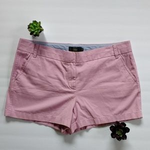 J. Crew 4" Chino shorts size 16 Pink